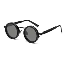 Polarized Round Sunglasses Men ND9 Adjustable Dimming Sun Glasses Women Retro Punk Fishing Eyeglasses Outdoor Shades UV400