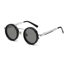 Polarized Round Sunglasses Men ND9 Adjustable Dimming Sun Glasses Women Retro Punk Fishing Eyeglasses Outdoor Shades UV400