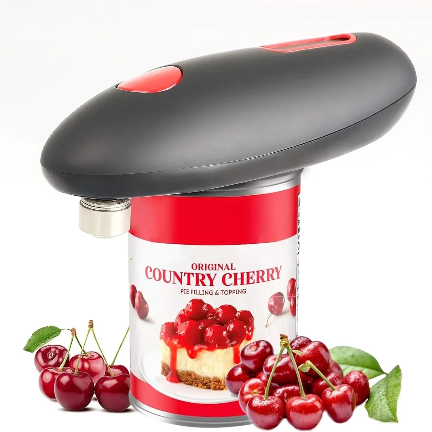 Electric Can Opener One Touch Automatic Jar Bottle Can Open Machine Battery Operated Handheld Sharp Edge Opener Kitchen Gadget
